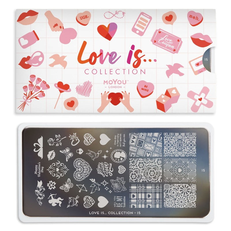 MoYou-London - Love is... 15 Stamping Plate
