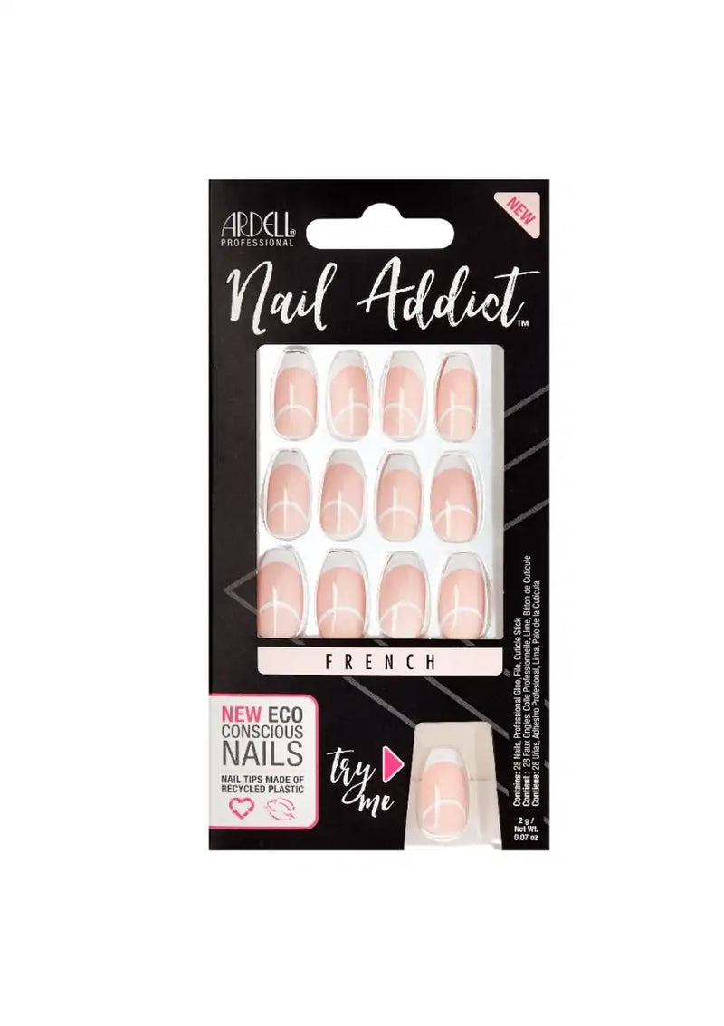 Ardell - Nail Addict Eco French Bandeau Press On Nails