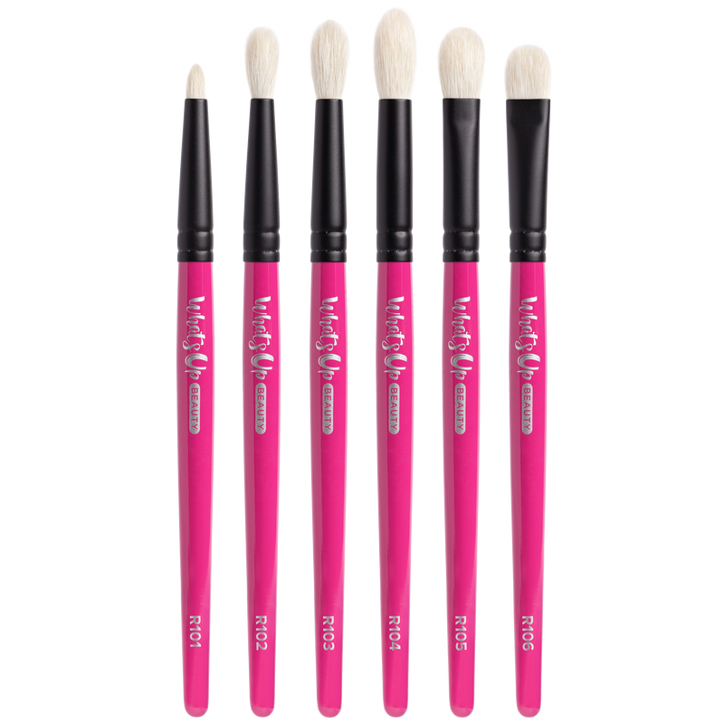 Whats Up Beauty - 6 Eyeshadow Brushes (R101, R102, R103, R104, R105, R106)