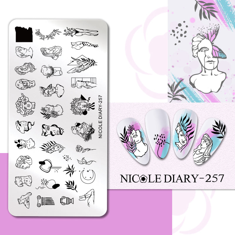 Nicole Diary - 257 Greek Folklore Stamping Plate