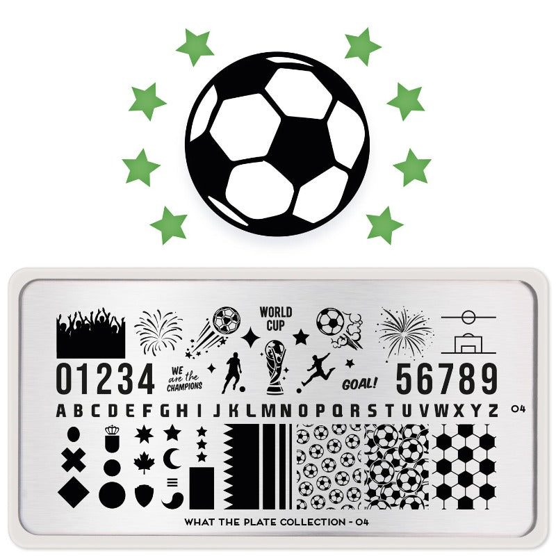 MoYou-London - What the Plate 04 - World Cup Stamping Plate