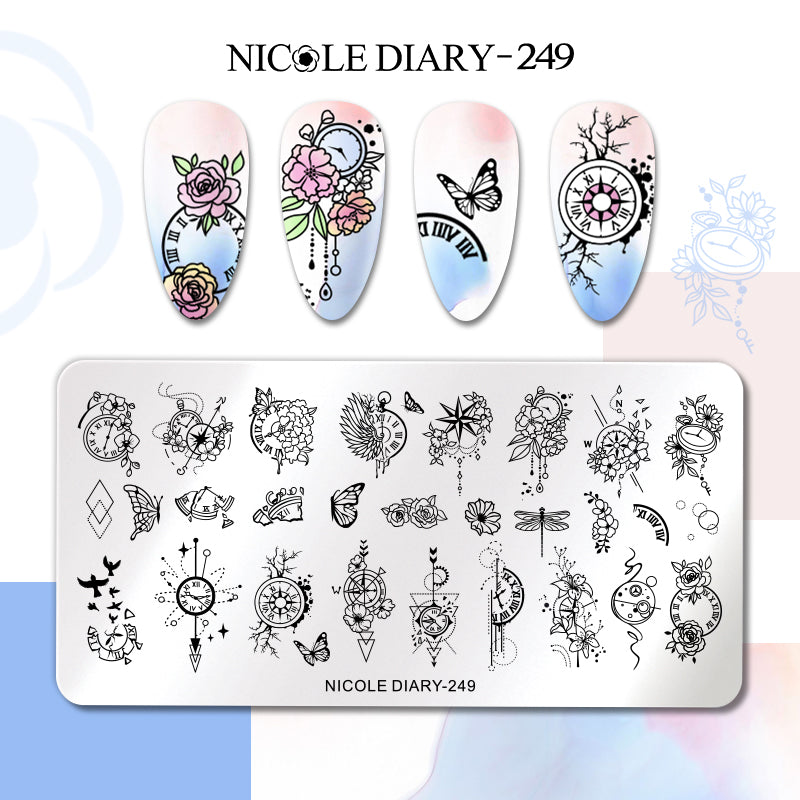 Nicole Diary - 249 No Time to Dilly Dally Stamping Plate