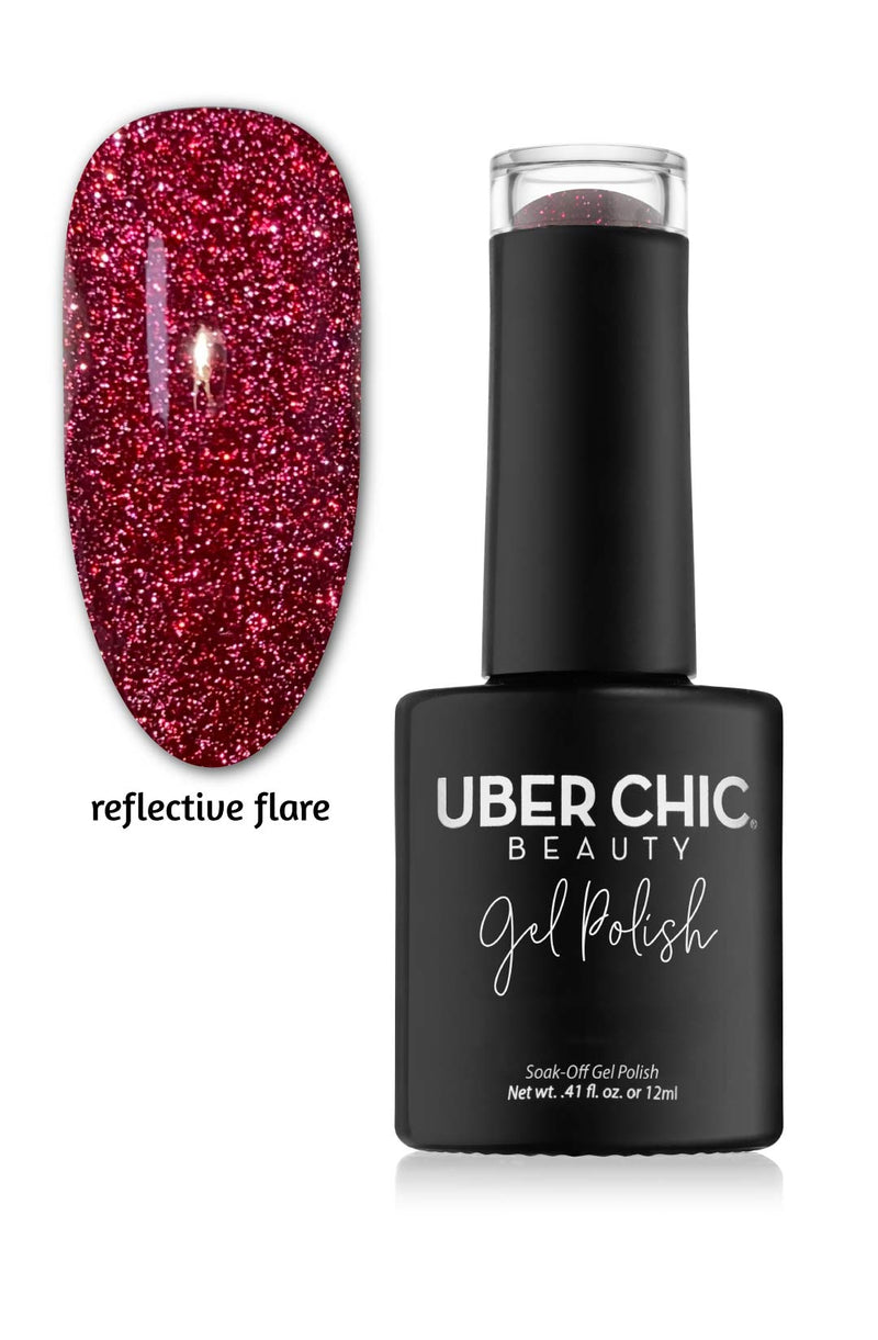 UberChic Beauty - I'll Be Fireside Gel Polish (Flash Reflective)