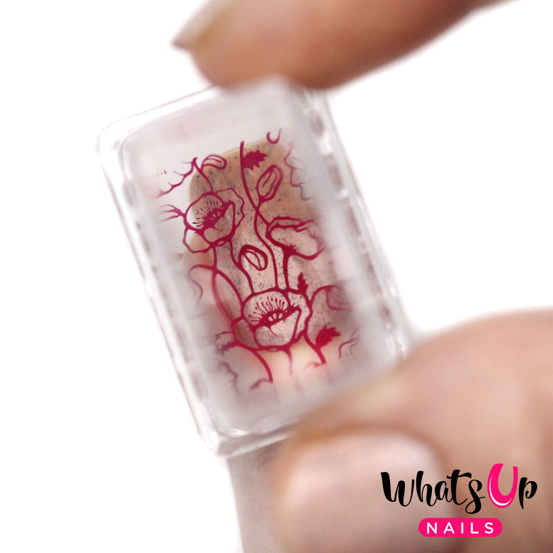 Whats Up Nails - Mini Rectangular Clear Stamper & Scraper