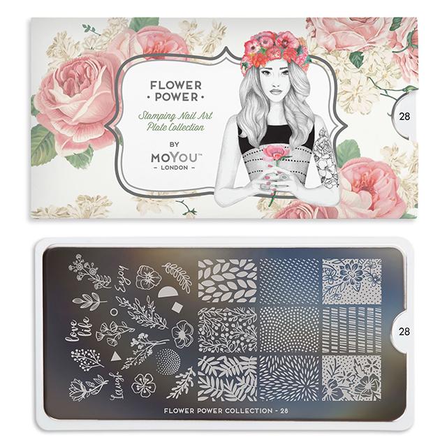 MoYou-London - Flower Power 28 Stamping Plate
