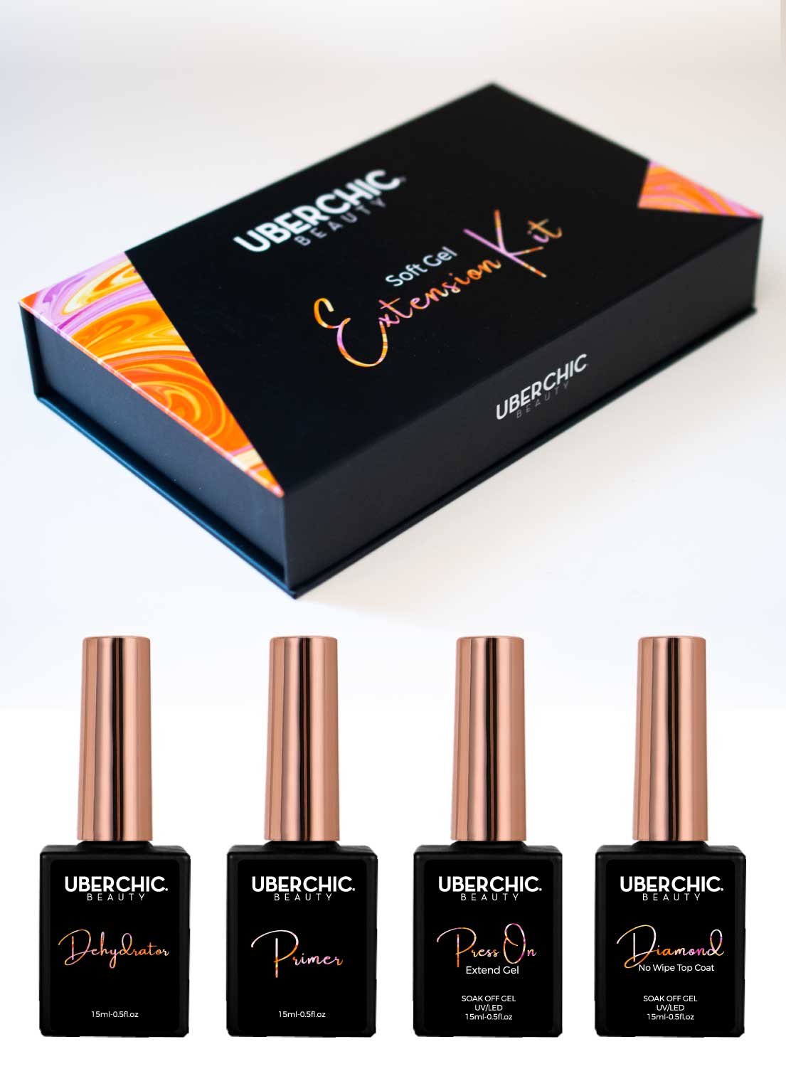 UberChic Beauty Soft Gel Extension Kit