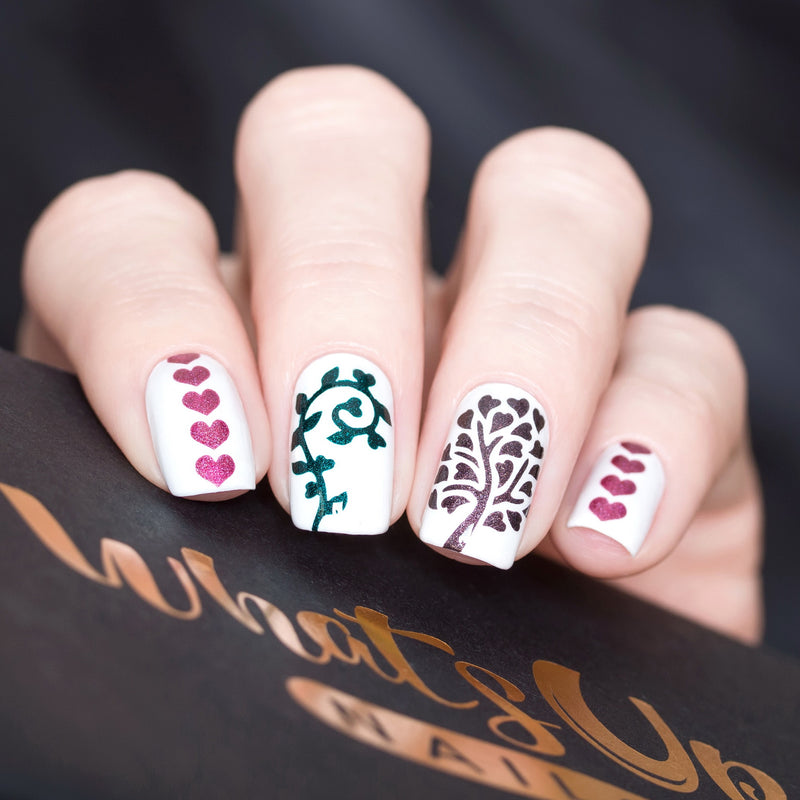 Whats Up Nails - Heart Stack Stencils