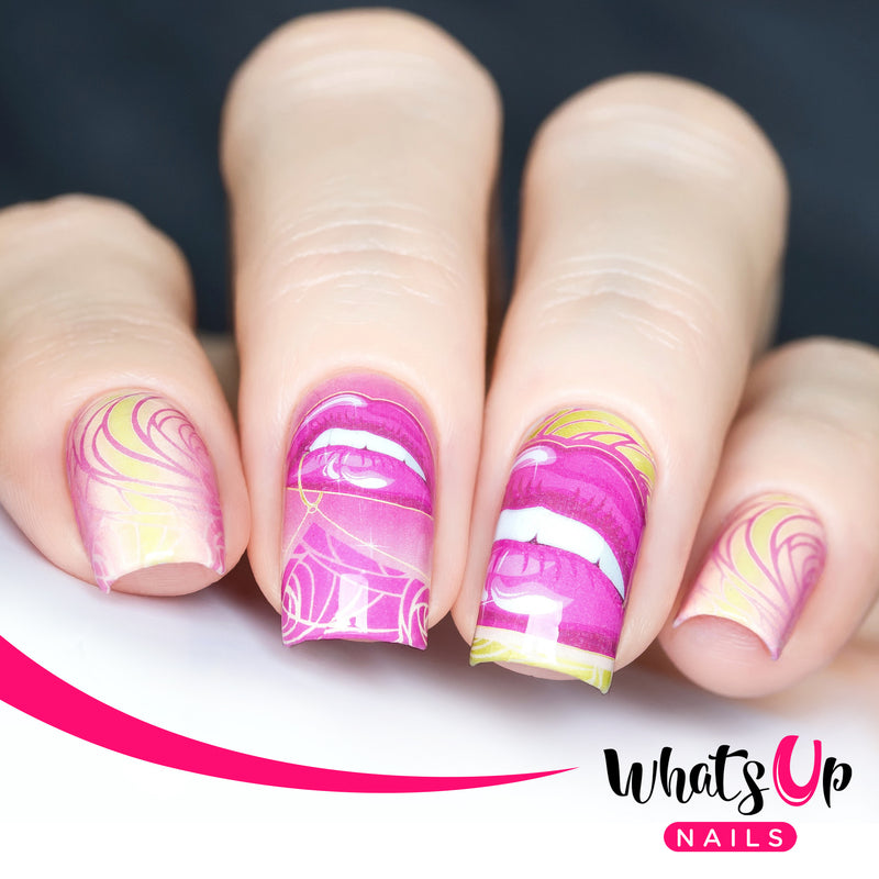 Whats Up Nails - P069 Gimmie a Kiss Water Decals