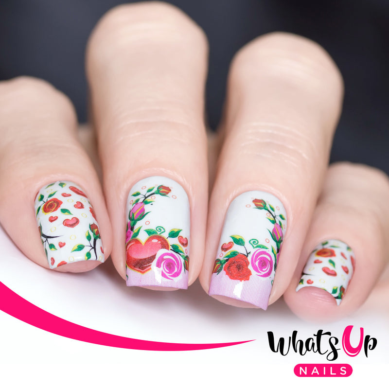 Whats Up Nails - P070 Blooming Love Water Decals