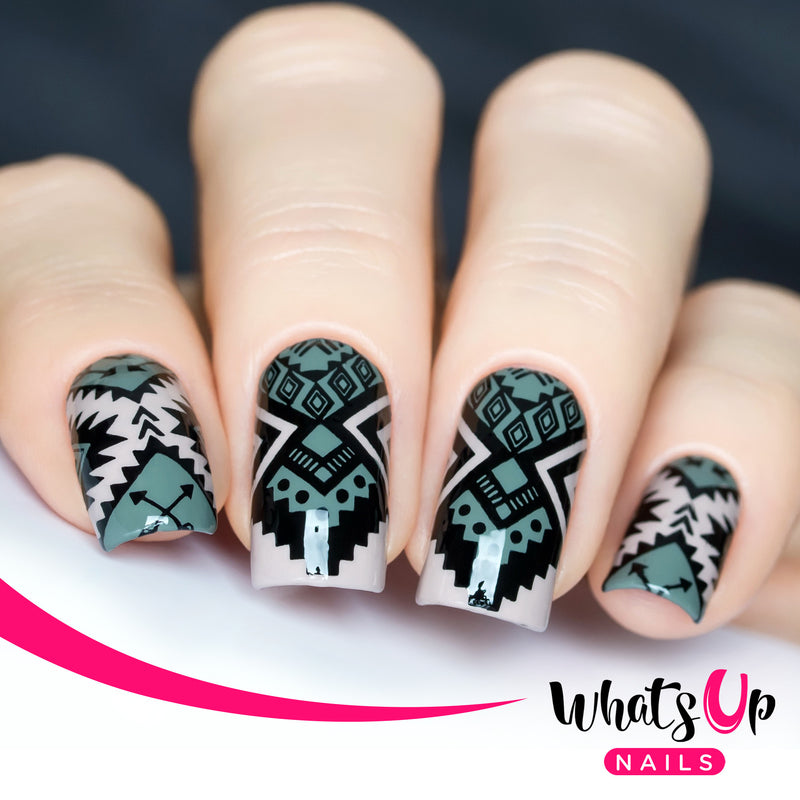 Whats Up Nails - B009 Lost in Aztec Stamping Plate