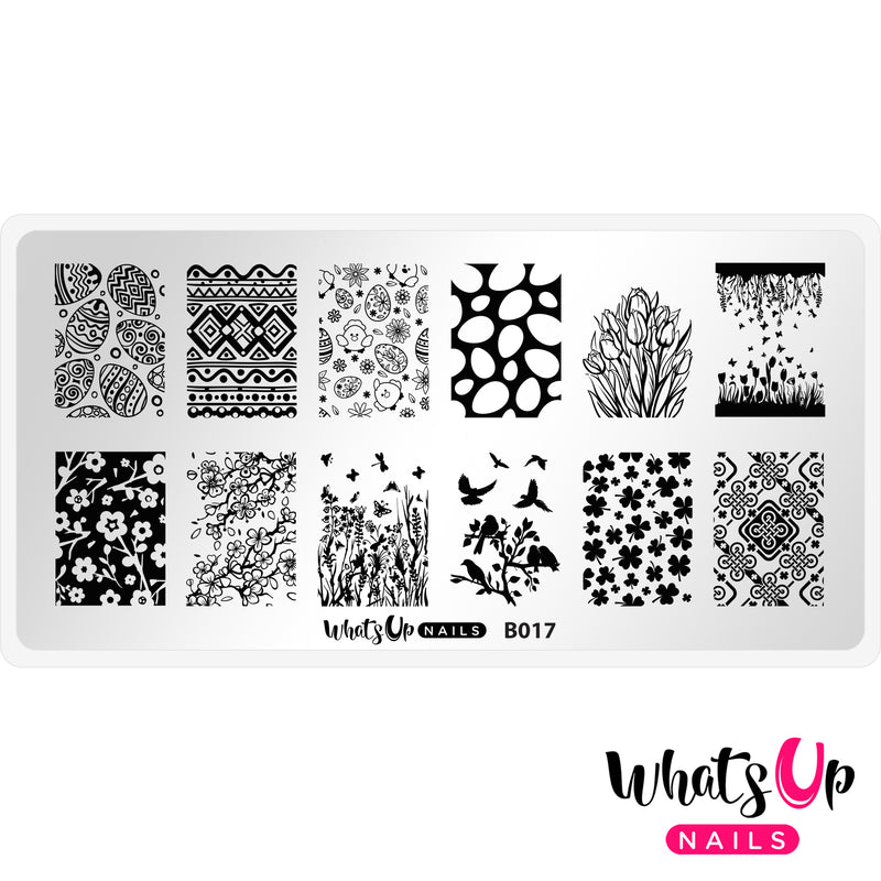 Whats Up Nails - B017 Spring Elation Stamping Plate