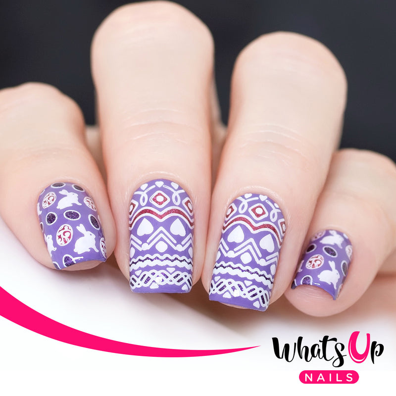 Whats Up Nails - B045 Sprung On Spring Stamping Plate