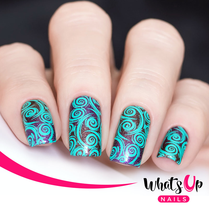 Whats Up Nails - B046 Petal to the Metal Stamping Plate