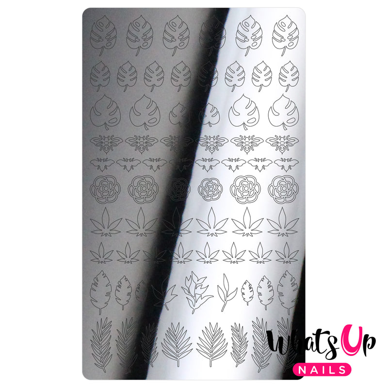 Whats Up Nails - Botanical Garden Stickers (Silver) - Daily Charme Collaboration