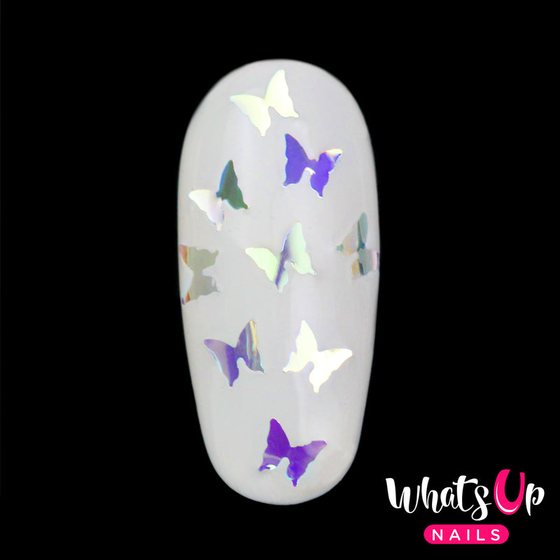 Whats Up Nails - Butterfly Glitter