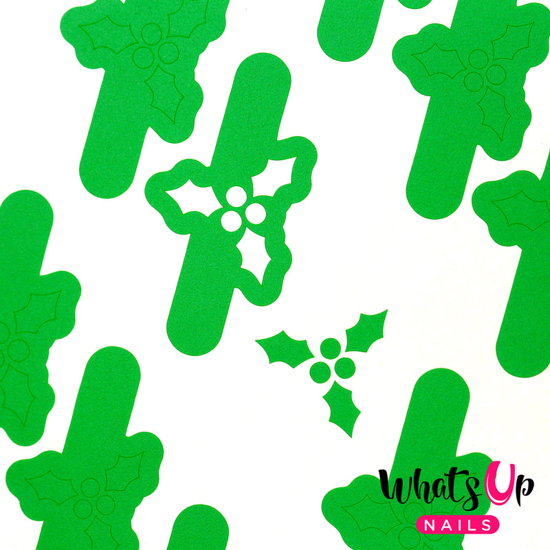 Whats Up Nails - Holly Stencils