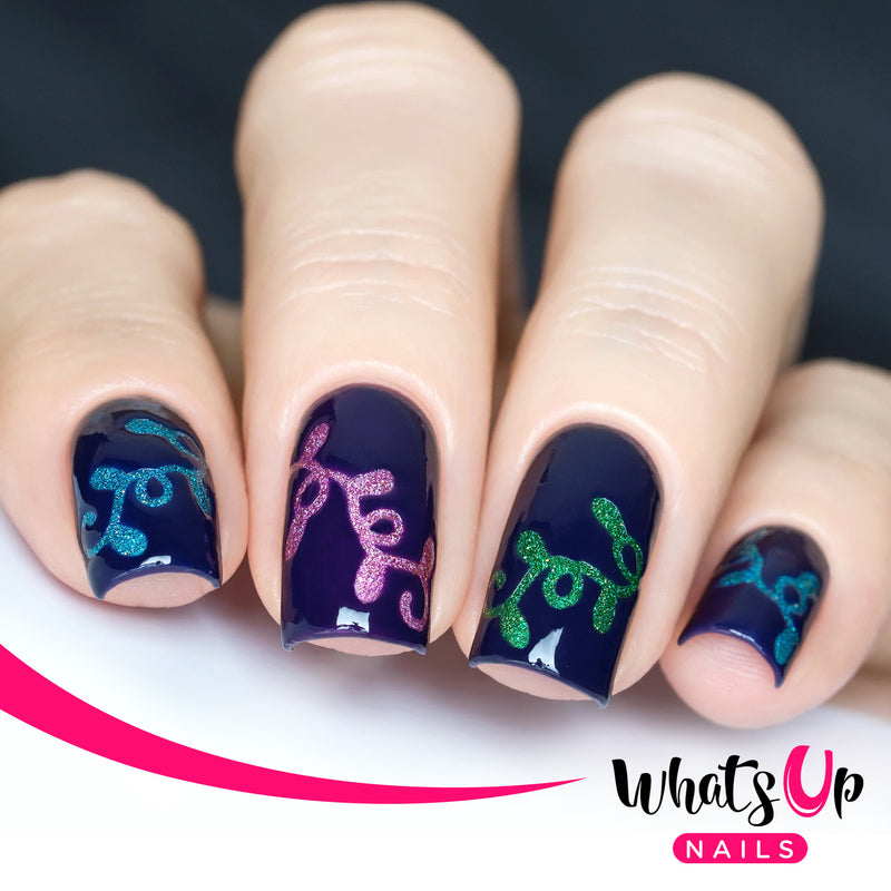 Whats Up Nails - Christmas Lights Stencils