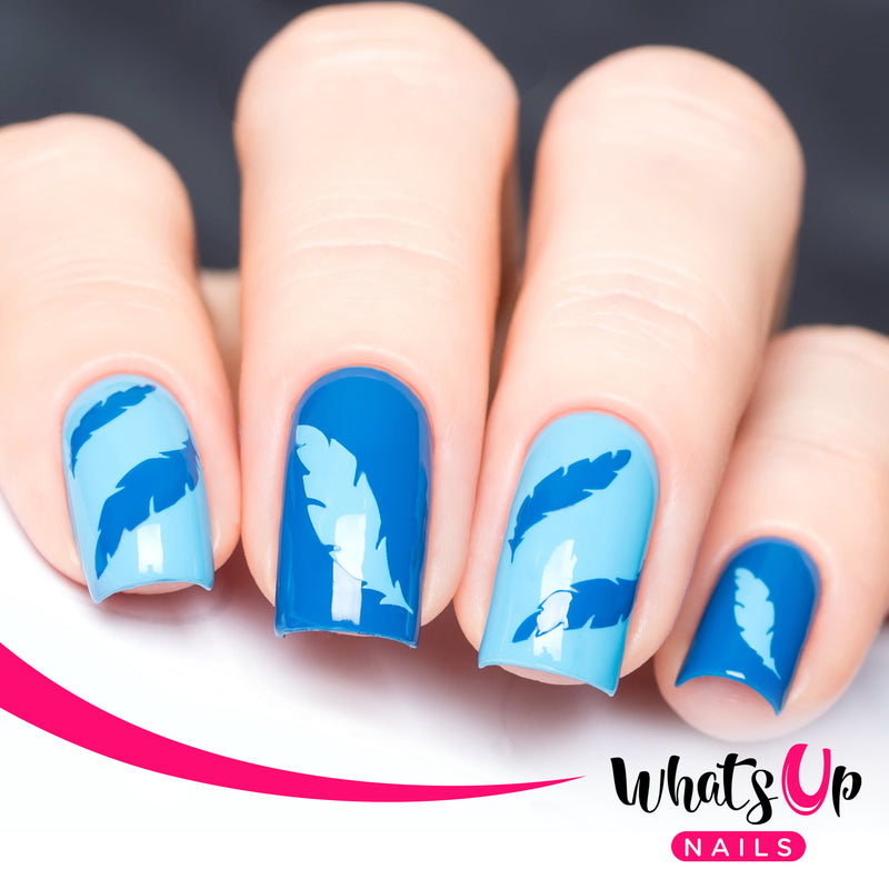 Whats Up Nails - Feather Stencils