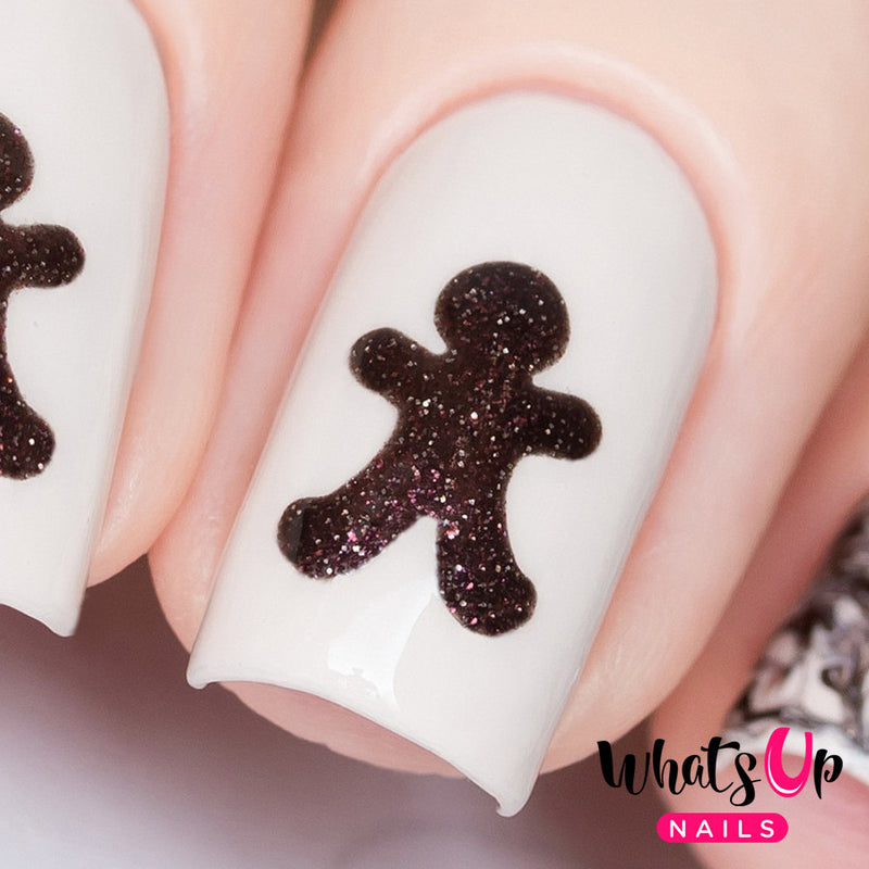 Whats Up Nails - Gingerbread Man Stencils