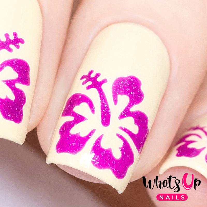 Whats Up Nails - Hibiscus Stencils