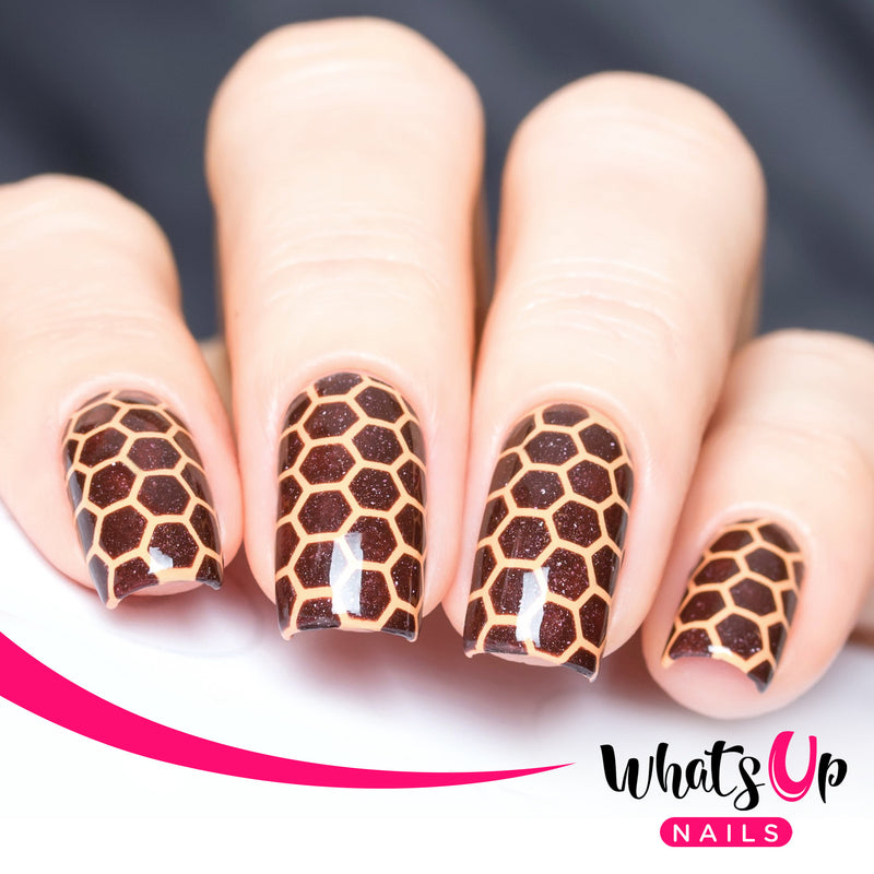 Whats Up Nails - Honeycomb Stencils