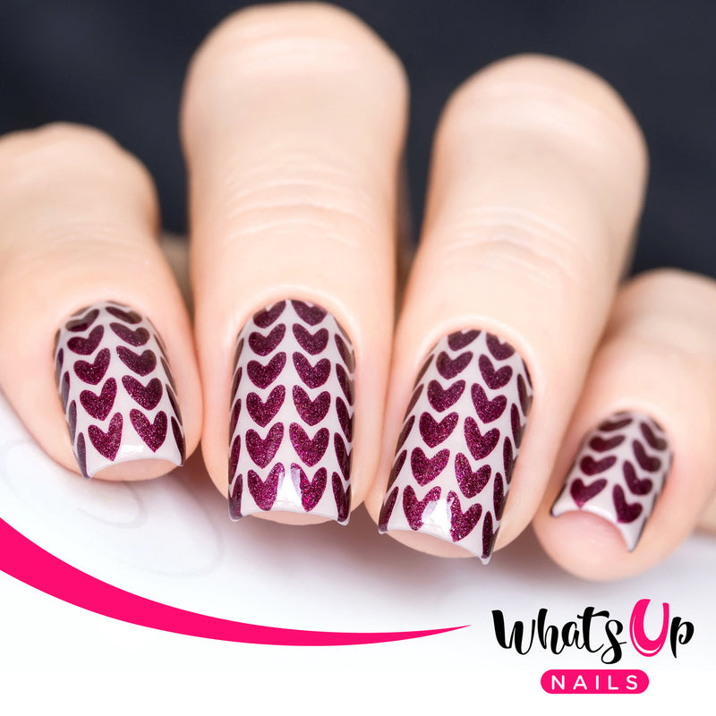 Whats Up Nails - Knitting Stitches Stencils