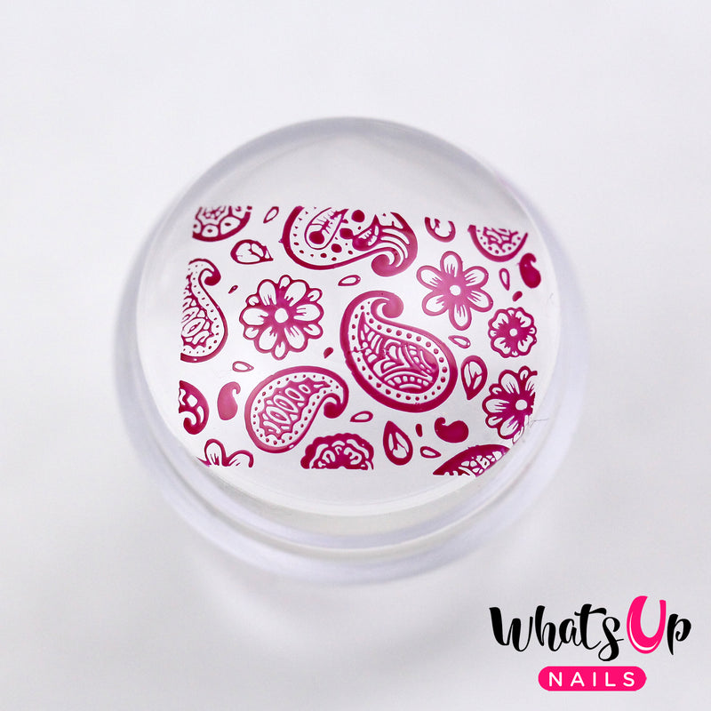 Whats Up Nails - Mini Double Sided Clear Stamper & Scraper