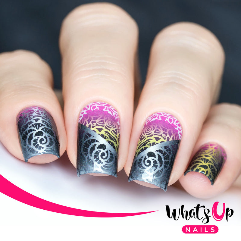 Whats Up Nails - P068 Wrought Iron Roses Water Decals