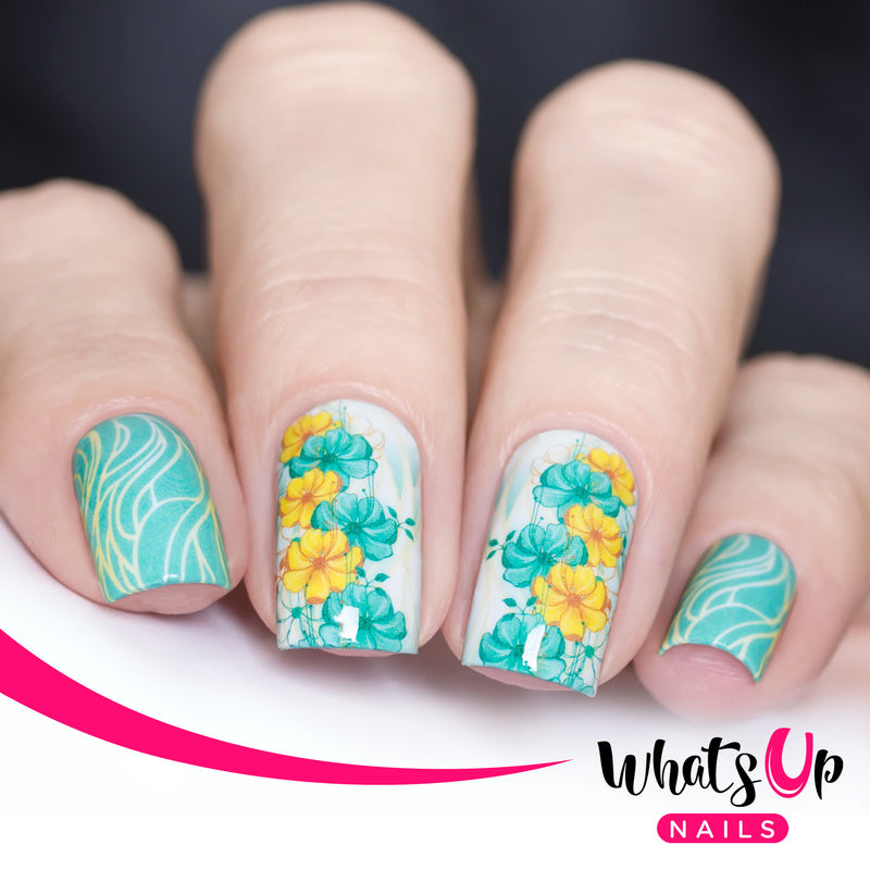 Whats Up Nails - P075 Floral Strands Water Decals (Discontinued)