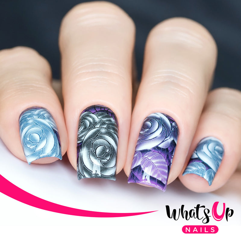 Whats Up Nails - P080 Edgy Roses Water Decals