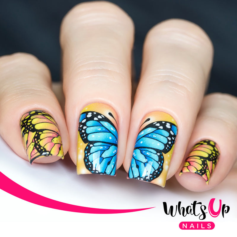 Whats Up Nails - P100 Flying Flowers Water Decals