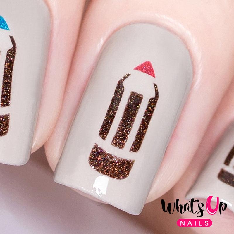 Whats Up Nails - Pencil Stencils
