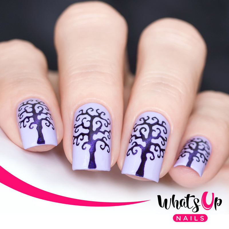 Whats Up Nails - Scary Tree Stencils