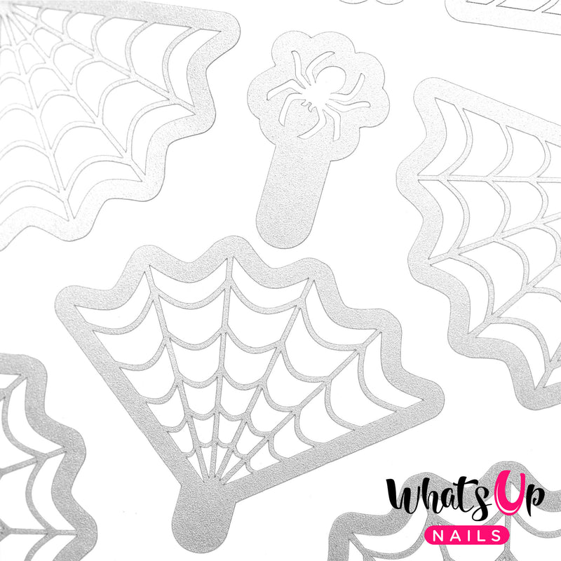 Whats Up Nails - Spider Web Stencils