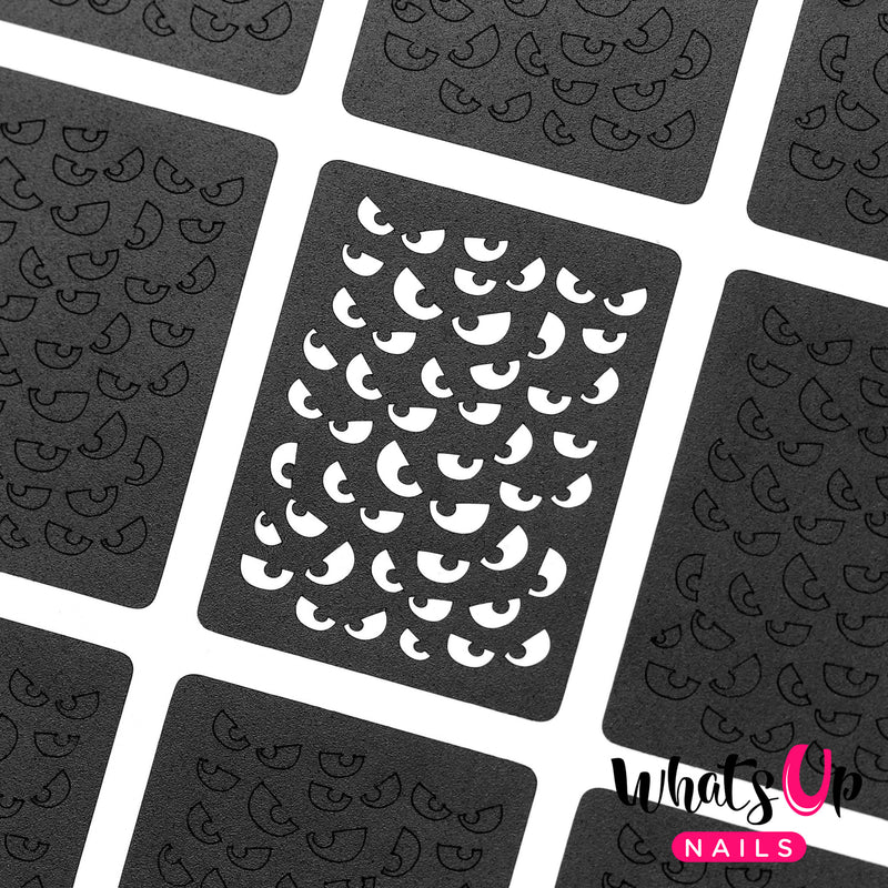 Whats Up Nails - Spooky Eyes Stencils