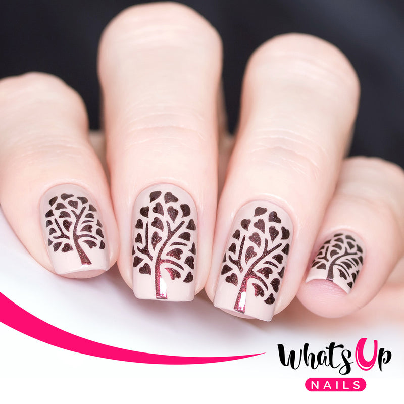 Whats Up Nails - Tree of Love Stencils