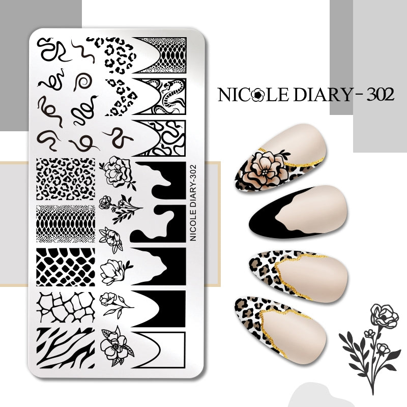Nicole Diary - 302 Safari Chic Stamping Plate