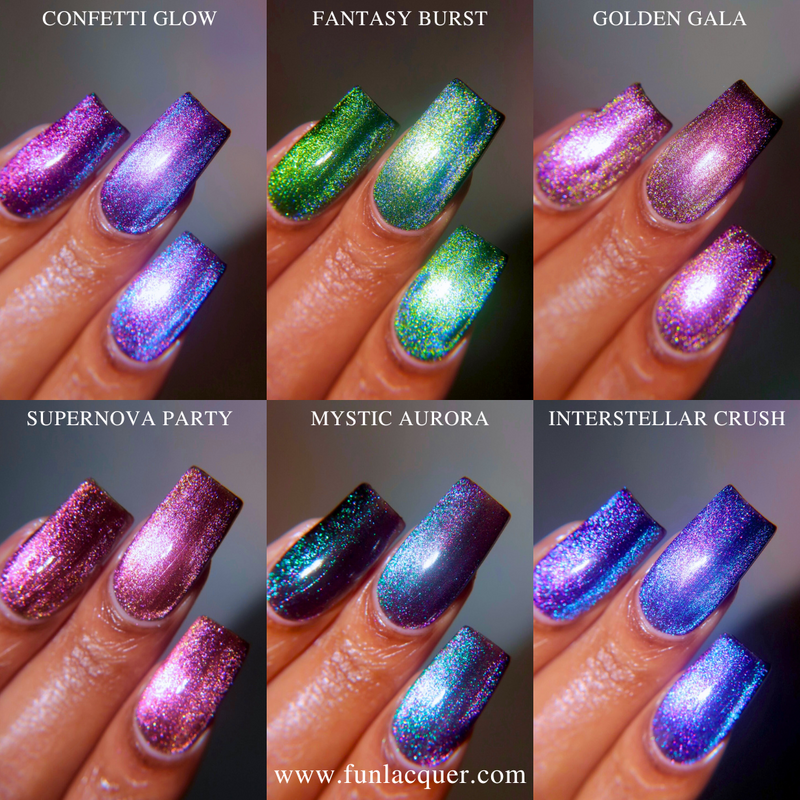 [Preorder, Ships Early Nov] F.U.N Lacquer - The 12th Anniversary Collection (6 Nail Polishes) (Magnetic)