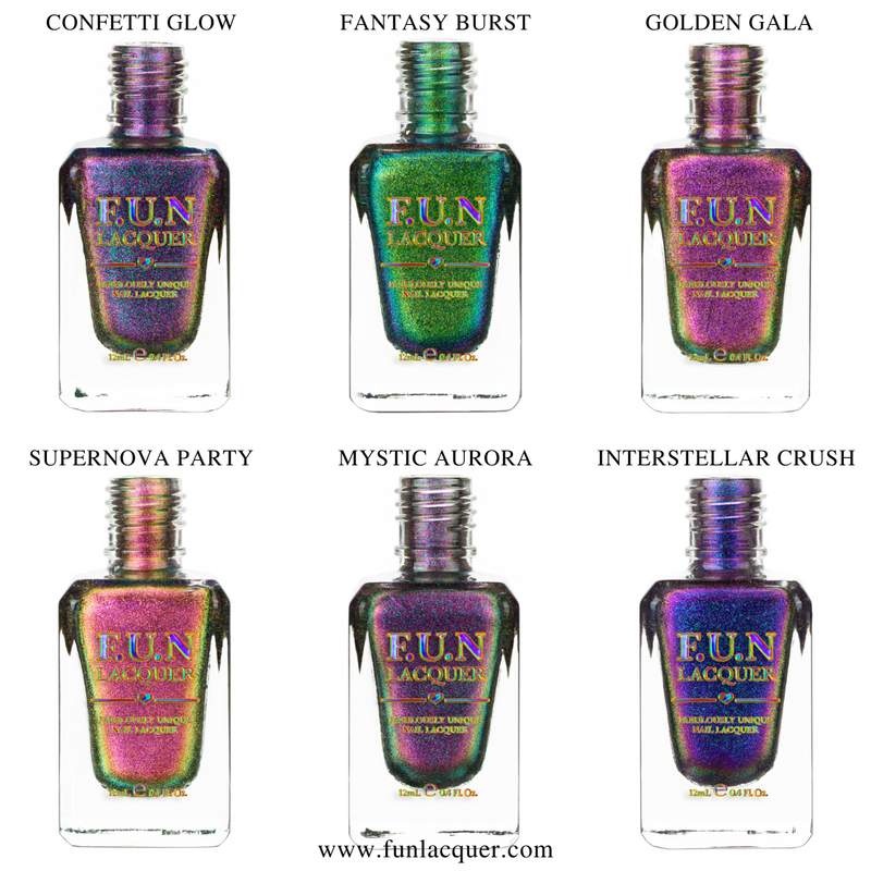 [Preorder, Ships Early Nov] F.U.N Lacquer - The 12th Anniversary Collection (6 Nail Polishes) (Magnetic)
