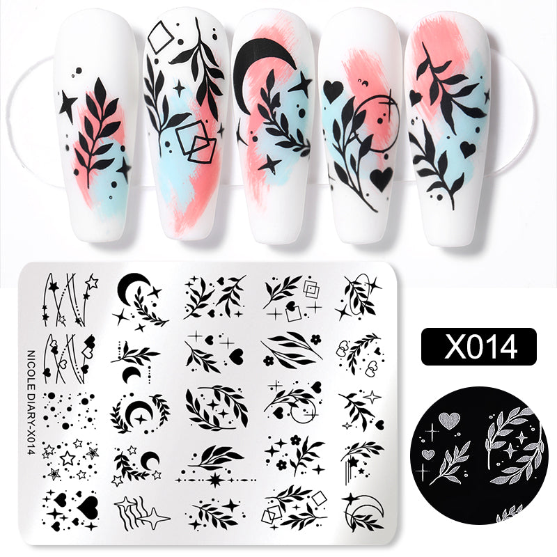 Nicole Diary - X014 Intertwining With Space Stamping Plate