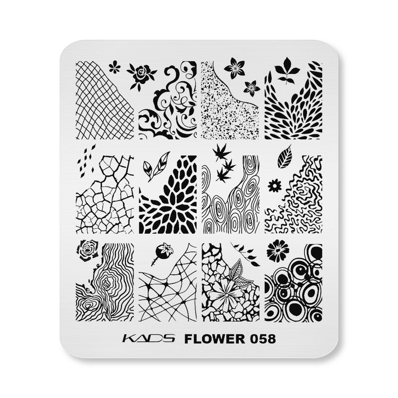 Kads - Flower 058 Stamping Plate