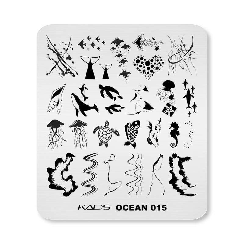 Kads - Ocean 015 Stamping Plate