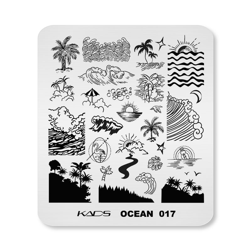 Kads - Ocean 017 Stamping Plate