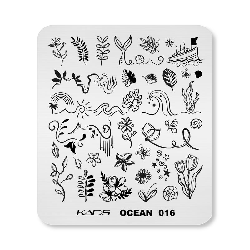 Kads - Ocean 016 Stamping Plate