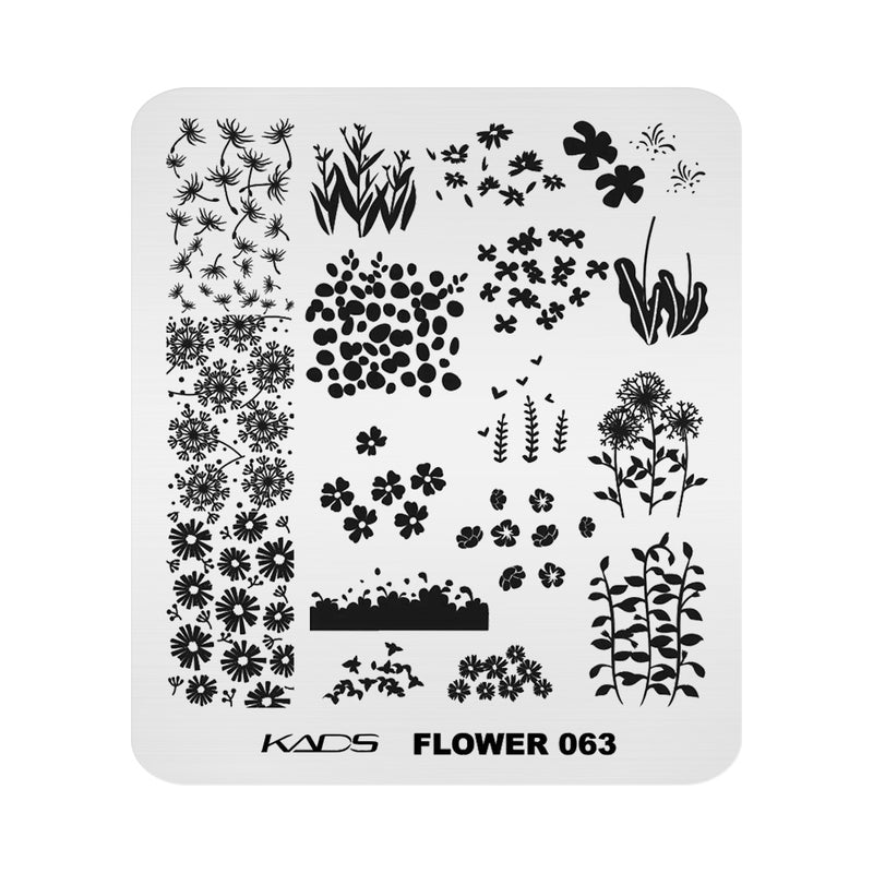 Kads - Flower 063 Stamping Plate