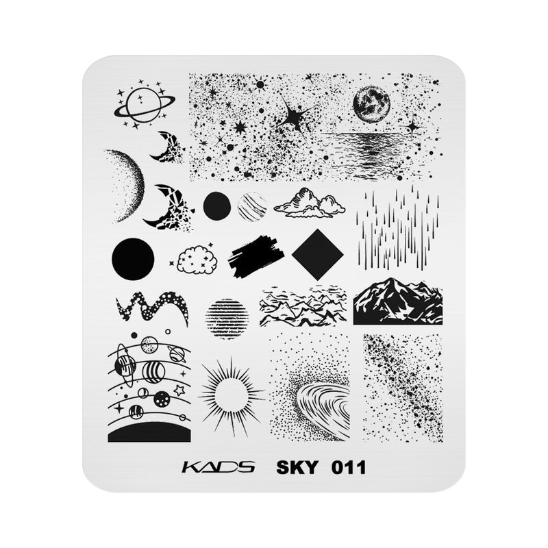 Kads - Sky 011 Stamping Plate