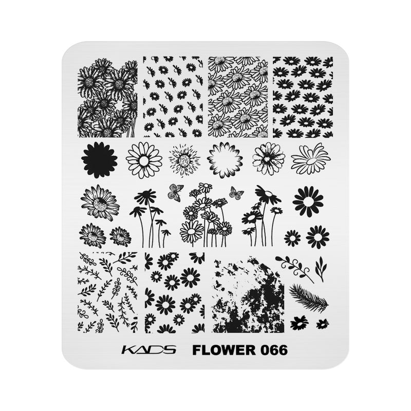 Kads - Flower 066 Stamping Plate