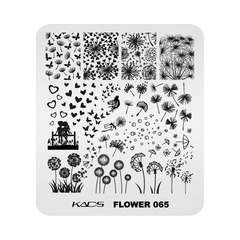 Kads - Flower 065 Stamping Plate