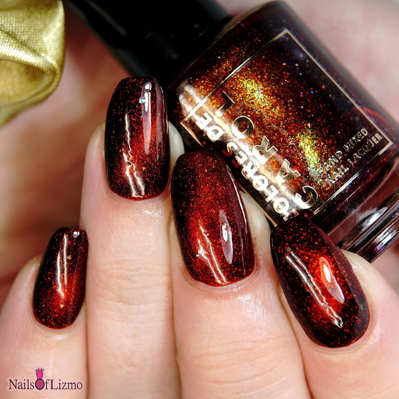 Colores de Carol - Red Hot Flannel Nail Polish (Magnetic)