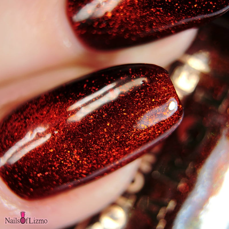 Colores de Carol - Red Hot Flannel Nail Polish (Magnetic)